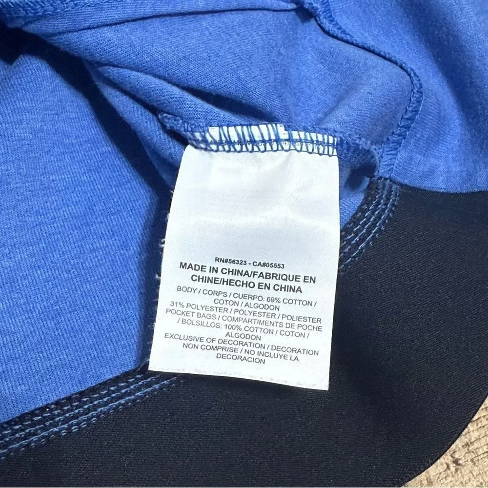 WOMEN'S NIKE TECH FLEECE RUNNING PULLOVER BLUE FUNNEL HOODIE SIZE L